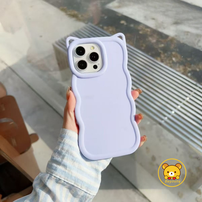 3D Waveหูแมวเคสโทรศัพท์สําหรับVivo Y39 Y38 Y37 Y36 Y78 Y58 Y56 Y33S Y33T Y51 Y51S Y21 Y21D Y21S Y21E