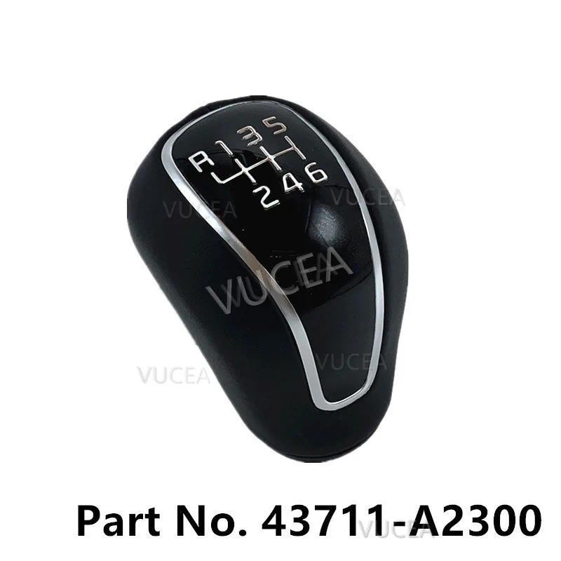 6 ความเร็วรถเกียร์ Shift Knob Lever Shifter Knob สําหรับ Kia K3 Sportage สําหรับ Hyundai IX25 Creta 