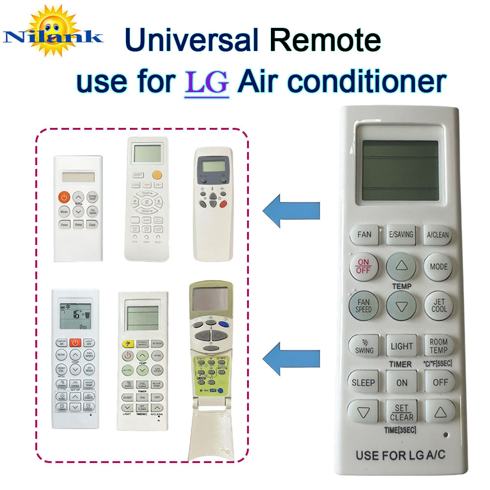 NiLANK Remote รีโมทคอนโทรล LG รุ่นใหม่ ใช้งานกับเครื่องปรับอากาศแบบแยกส่วน เหมาะสำหรับทุกรุ่น