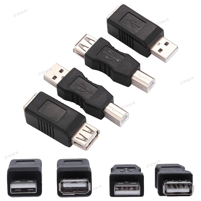 อะแดปเตอร์ Electronics USB 2.0 Type A Female to Type B Male Printer Adapter Converter Connector Male
