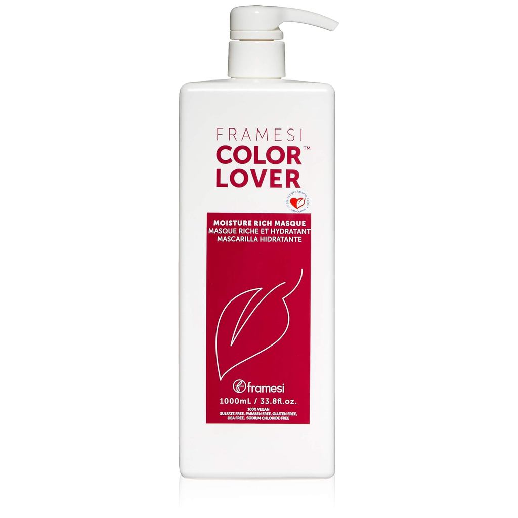 Framesi Color Lover Moisturizing Mask ปราศจากซัลเฟต ออกแบบมาเป็นพิเศษสําหรับการย้อมผม