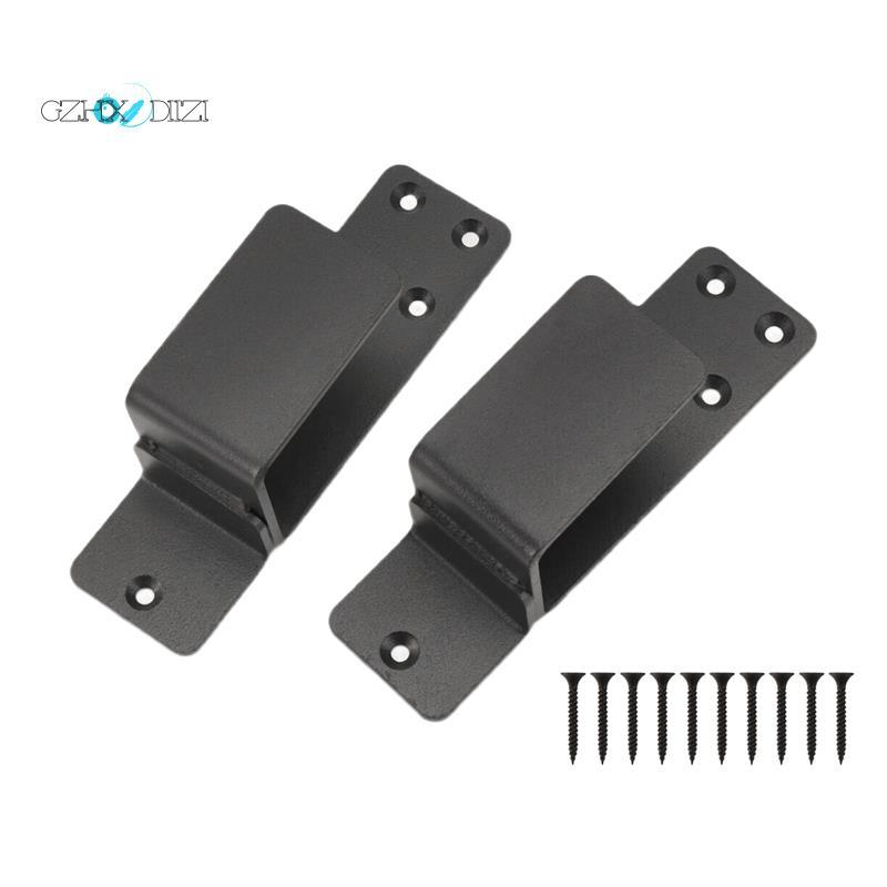 Gzhxdiiziวงเล็บประตู,2 Pack Drop Open Bar Holder for Home Security, 2X4 Bar Brackets ป้องกัน Unautho
