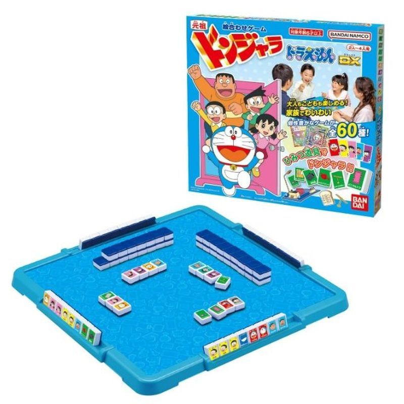 ญี่ปุ่น Bandai Doraemon Mahjong Board Game ผู้เล่นหลายคน Battle เกมการศึกษาของเล่นชุดของขวัญ M