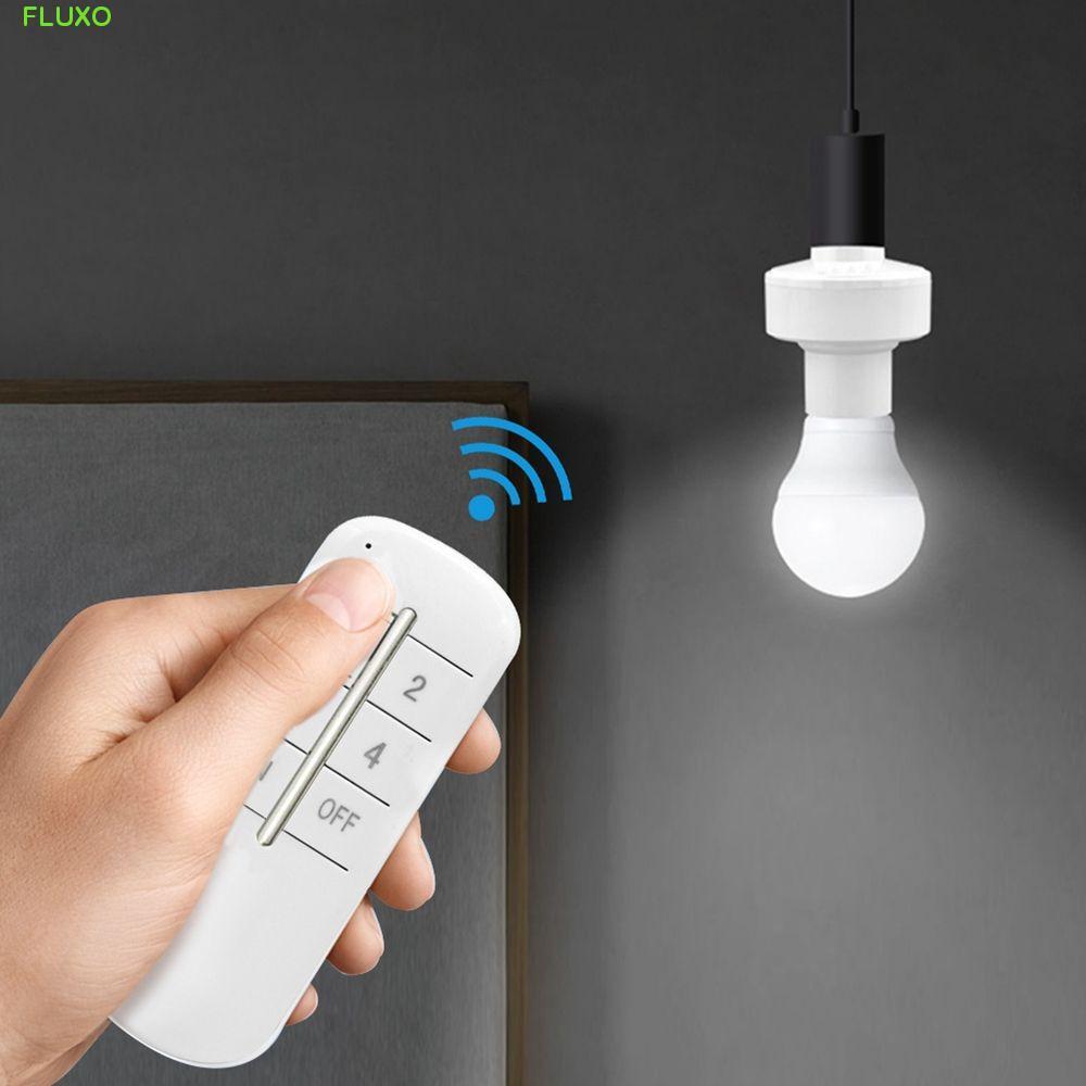 FLUXO ฐานโคมไฟในครัวเรือนชุดซ็อกเก็ต WiFi Power E27 สวิตช์เปิด/ปิดไฟสวิตช์จับเวลา