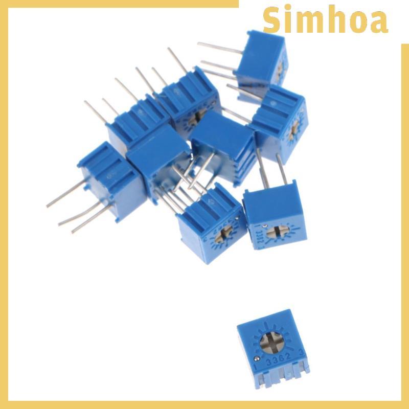 [SIMHOA] 3362p-103 3362p 10k ohm High Precision Variable Resistor Potentiometer - แพ็ค 10 ชิ้น