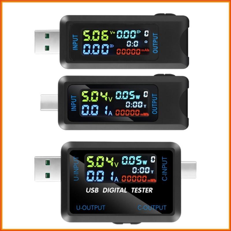Topsky USB C เครื่องทดสอบ USB Power Meter มัลติมิเตอร์แบบดิจิตอล 4 5-36V 0-5A เครื่องทดสอบแรงดันไฟฟ้