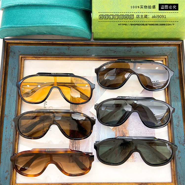 3NIQ GU# g The same style of integrated sunglasses for women, personalized and fashionable acetate s