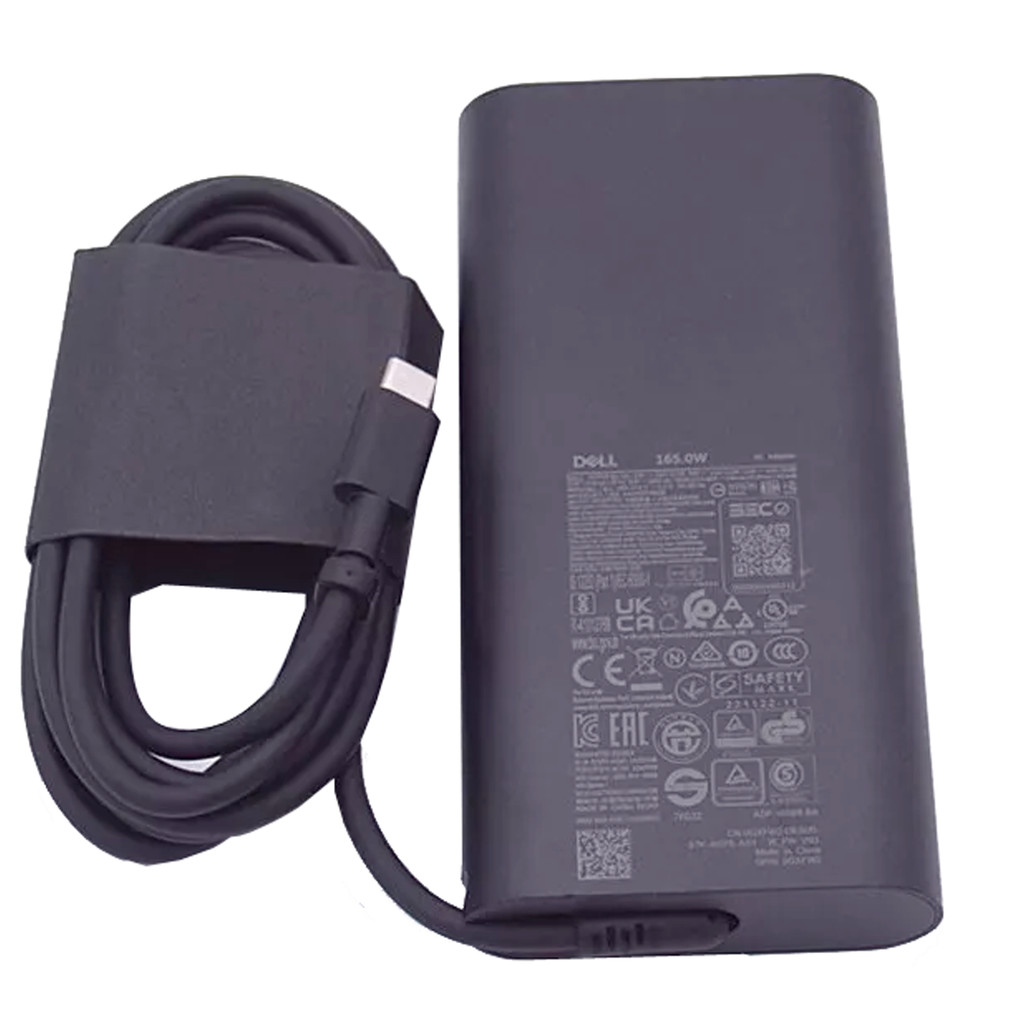 20V 165W USB Type-C GAN AC Adapter Charger สําหรับ Dell Precision 7340 5440 เดิม