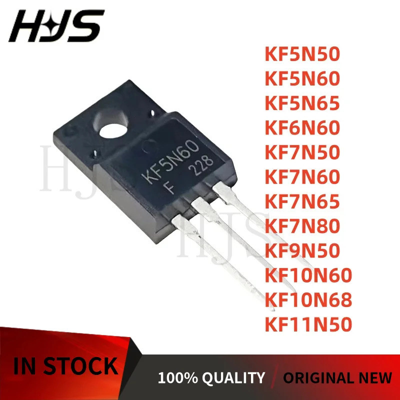10pcs ยี่ห้อ KF6N60 KF9N50 KF5N65 KF5N50 KF7N60 KF7N50 KF10N60 KF5N60 KF7N65 KF11N50 KF10N68 KF7N68 