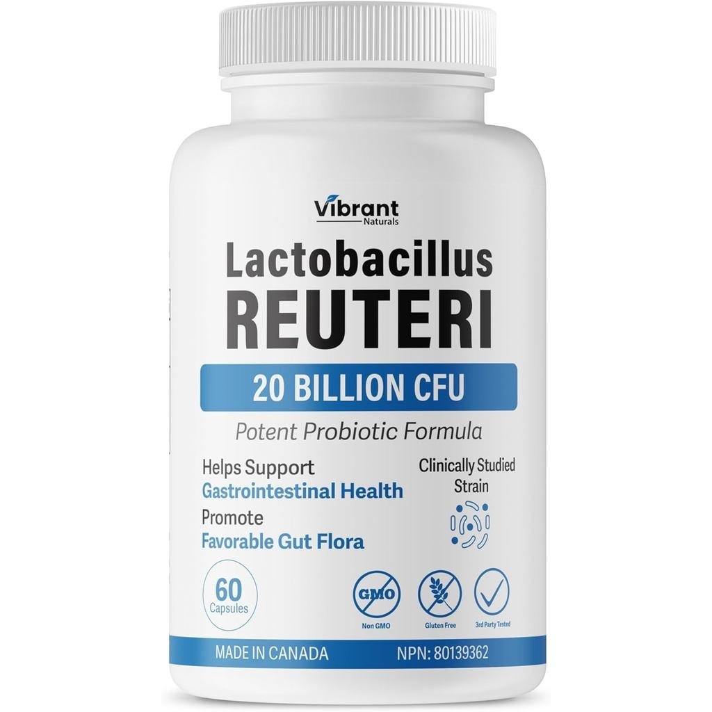Lactobasil Reuteri Probiotic 20 Billion CFU L Reuteri Probiotic est CFU นับ Gut Health Yogurt Starte