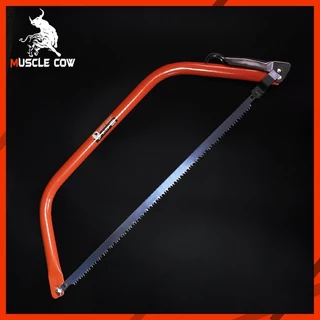 MUSCLE COW โครงเลื่อยคันธนู พร้อมใบเลื่อย โครงเลื่อยเหล็ก 24" / 30" พร้อมใบเลื่อย โครงเลื่อยไม้ BOW SAW