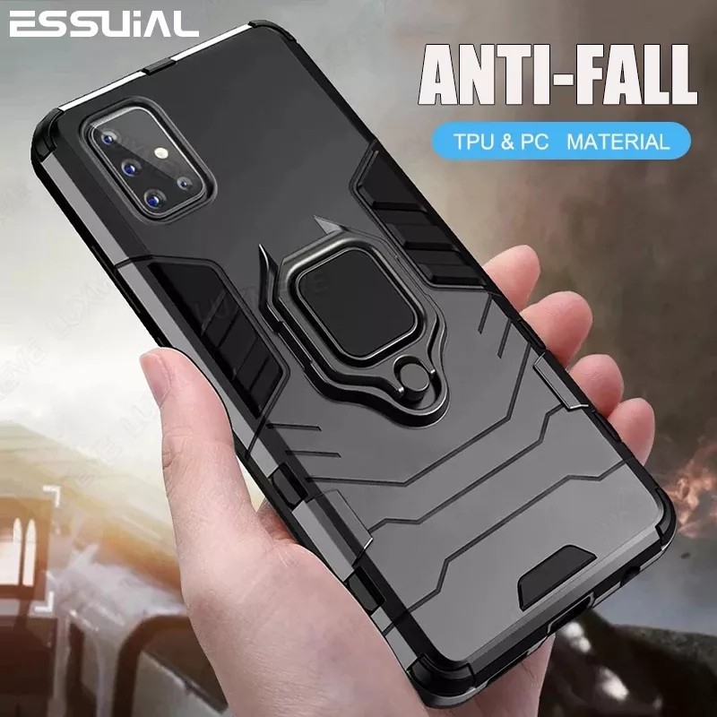 CASE SAMSUNG M51 / M31 / M31S / M21 / M30S IRING CASE ROBOT ARMOR STANDING PHONE