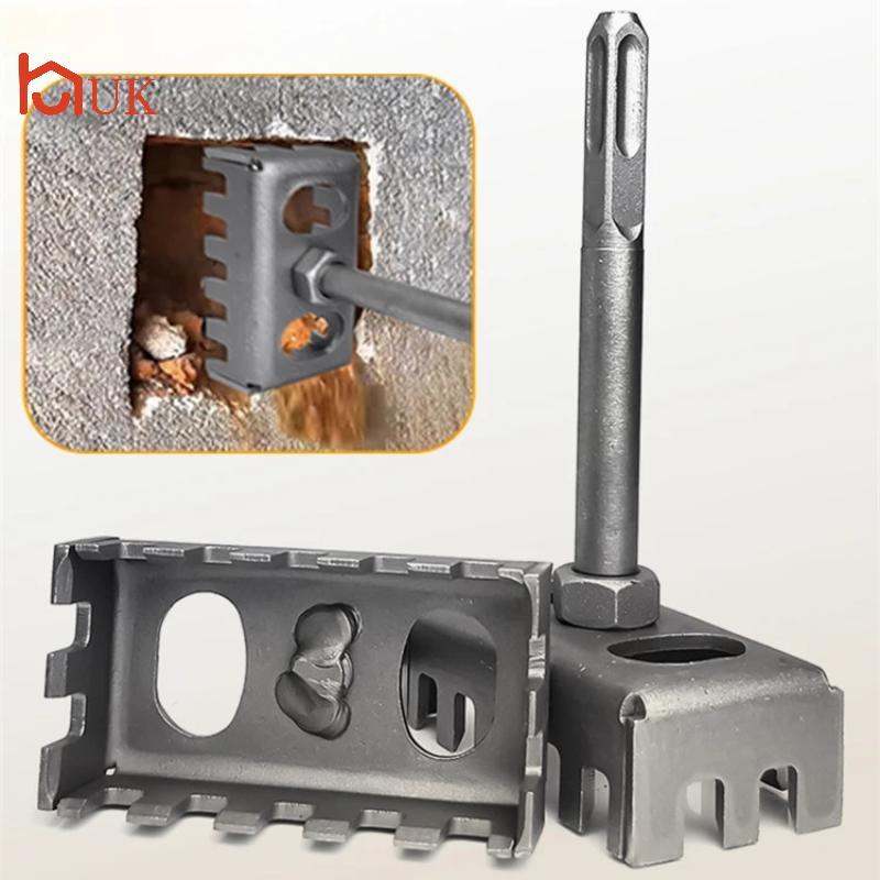 UK Square Drill Hole Opener ค้อนไฟฟ้า Hole Expansion Plumber ช่างไฟฟ้า Wall Slotting ติดตั้ง Soet เค