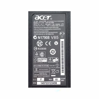 65W ADAPTER ACER 19V3.42A*3.0X1.1 / Acer notebook charger cable + free power cord