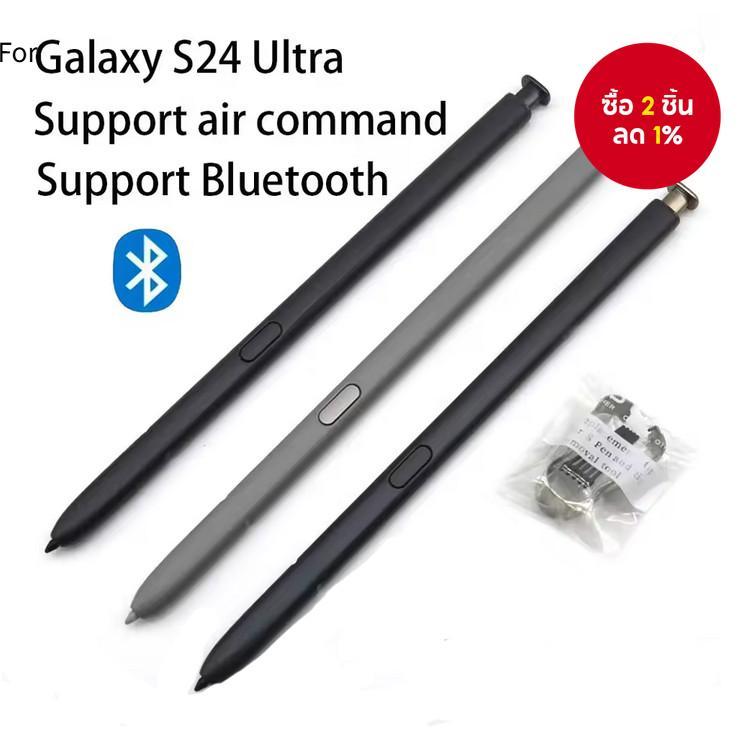 หน้าจอสัมผัสของแท้สําหรับ Samsung Galaxy S24 Ultra ปากกาสไตลัส S Pen รองรับฟังก์ชันบลูทูธและคําสั่งทางอากาศ