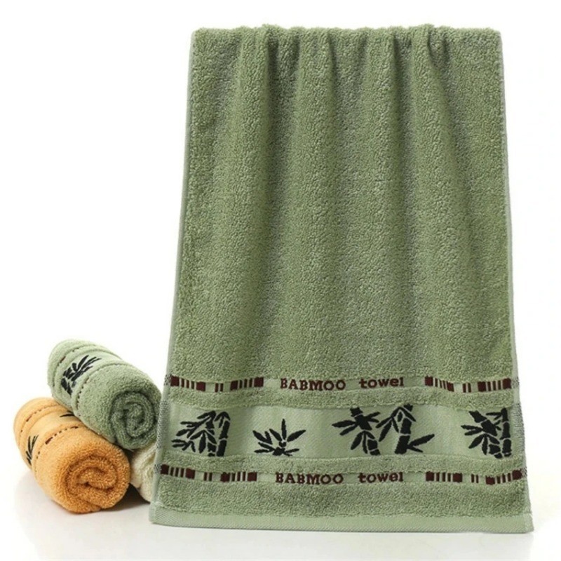 Set of 1 Bamboo Fiber Towels Sets Home Bath Towels Adults Face Towel Thick Absorbent Luxury Bathroom