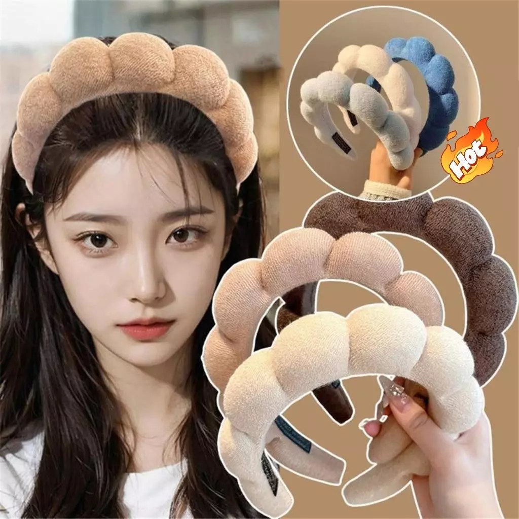 ที่คาดผม hair band ins สไตล์เกาหลี น่ารัก โดปามีน รูปทรงคล้ายก้อนเมฆ บรรจุด้วยสำลี มีให้เลือกหลายสี พร้อมส่ง
