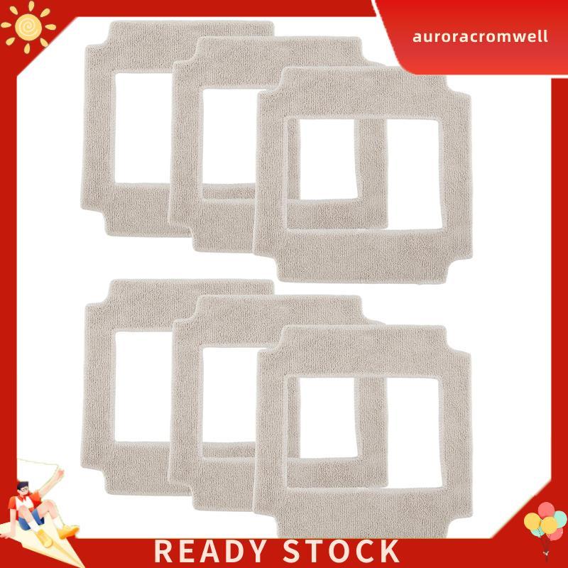 In สต็อก 6PCS ทําความสะอาดหน้าต่างหุ่นยนต์ Mop ผ้าทําความสะอาด Rag ผ้าเช็ดตัวฝุ่นผ้าทําความสะอาดสําห
