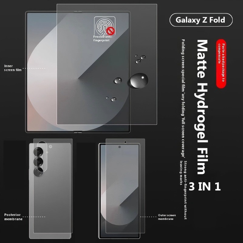 แบบด้าน ฟิล์มกันรอยหน้าจอ สำหรับ Samsung Galaxy Z Fold 7 6 5 4 3