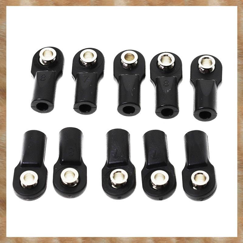 [KYG] 10 ชิ้นพลาสติก Rod End Link Link Link Linkage Balls Joint Head สําหรับ 1/10 RC รถ Crawler SCx1