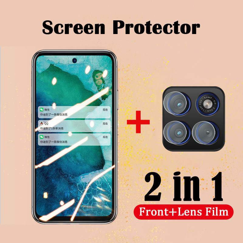 2 In 1 สําหรับ Moto Edge 70 Moto X70 Air Screen Protector ฟิล์มกระจกนิรภัย + สําหรับ Moto X70 Air Mo