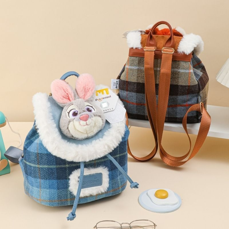 กระเป๋าเป้สะพายหลังอนิเมะ Disney Judy Hopps การ์ตูนสำหรับนักเรียน