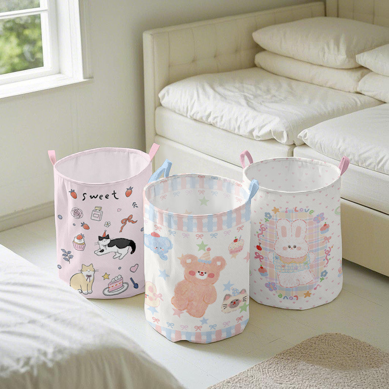 ตะกร้าซักผ้า ความจุสูง สามารถพับเก็บได้ laundry basket ตะกร้าเสื้อผ้าสกปรก มีด้ามจับ คุณภาพดีมาก ราคา ถูกที่สุด ดีลบีเคเค แกลเลอรีภาพที่ 8