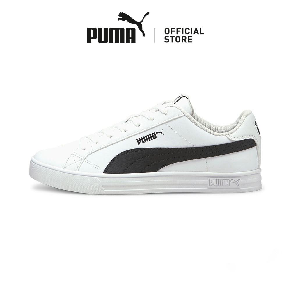 PUMA Unisex Smash V3 Low Shoes (PUMA White-Puma Black)