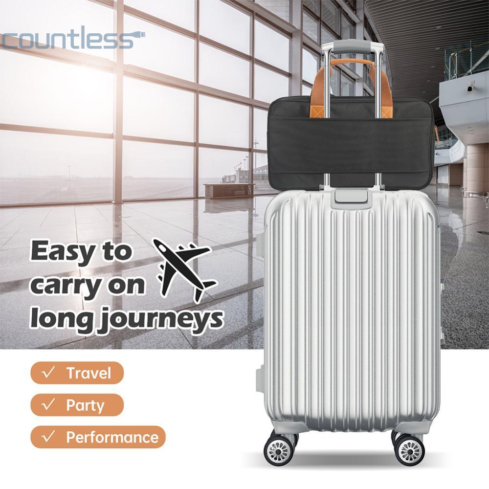 EVA DJ Disc Player กระเป๋าถือ Scratch-proof Turntables ป้องกันขนาดใหญ่ความจุ PU Handle สําหรับ Numar