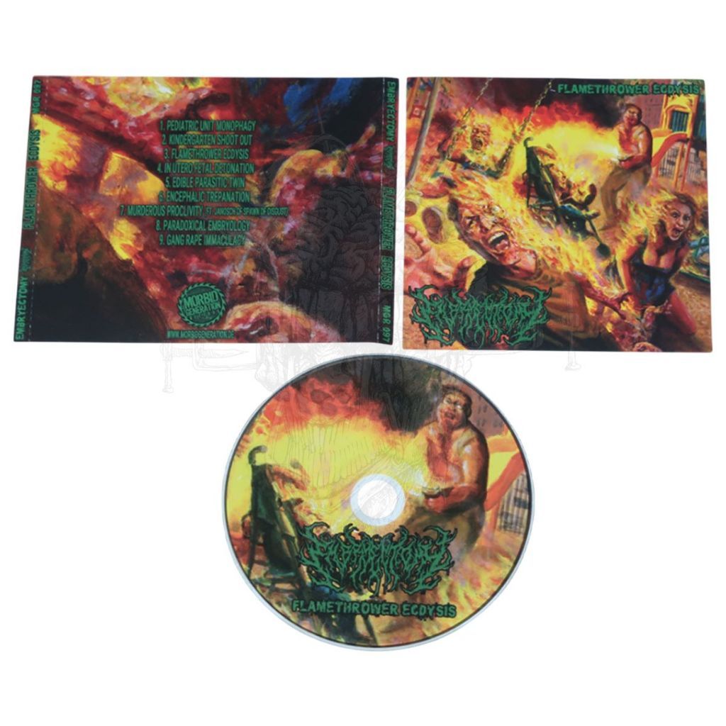 ORIGINAL & BASED - ซีดี - EMBRYECTOMY - FLAMETHROWER ECDYSIS | SLAM/BRUTAL DEATH METAL | EXTREME MUS