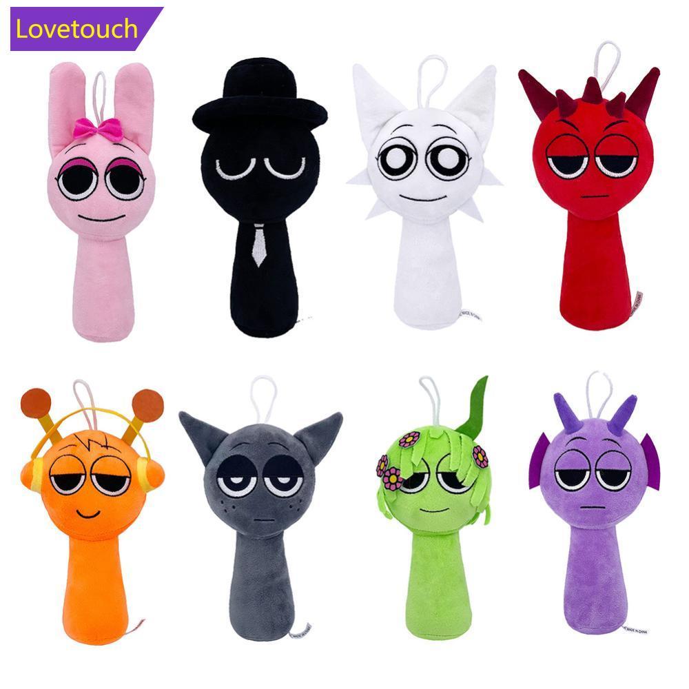LOVETOUCH Sprunki Plush Interactive Plush ของเล่นตุ๊กตาอารมณ์ Companion น่ารักหุ่นยนต์ออกแบบคอลเลกชั