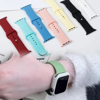 สายยางซิลิโคนอ่อน for Smart Watch IWatch Ultra 3 2 49มม 46มม 45มม 44มม 42มม 41มม 40มม Series 11 10 9 8 7 6 5 4 SE 3 2 1