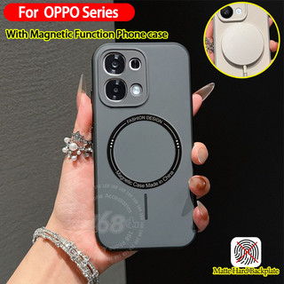 เคส OPPO A6 A5 A6t Pro เคส OPPO A6X A6t A6S A6 เคสสัมผัสนุ่ม สีสัน พร้อมแม่เหล็กกันกระแทก พร้อมที่ป้องกันเลนส์กล้อง ด้านหลังแข็งด้านป้องกันรอยนิ้วมือ เคสโทรศัพท์เรียบง่าย