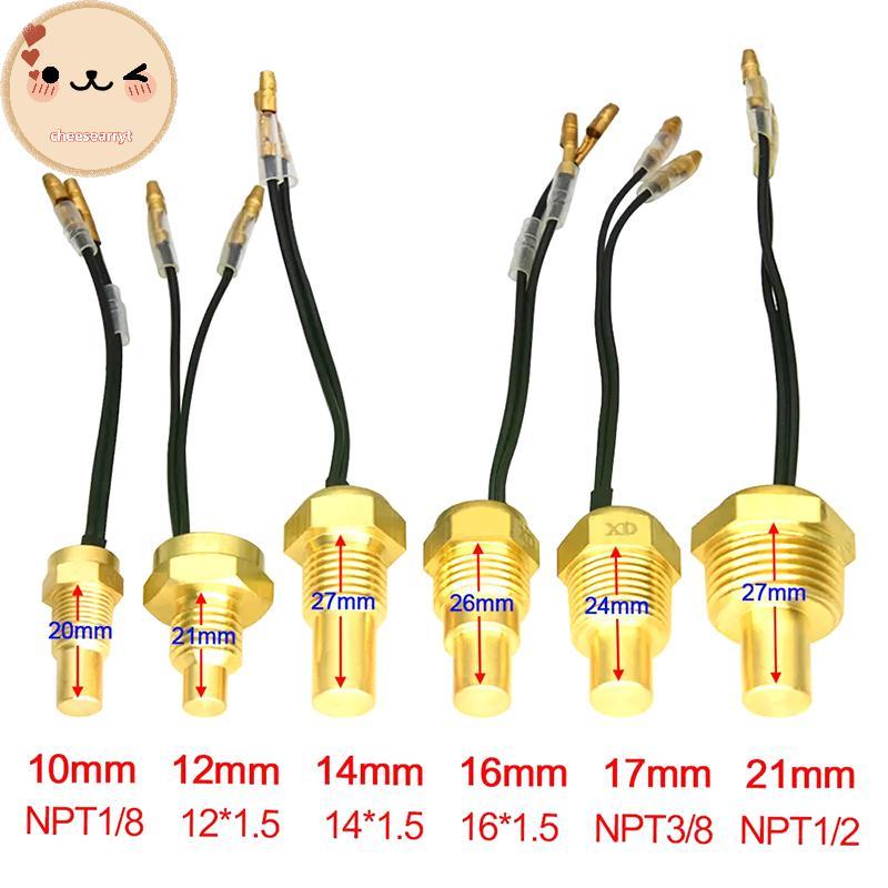 Chee 1PC เซ็นเซอร์อุณหภูมิน้ํารถยนต์ 12V/24V ขนาด 10-21 มม. Universal EN