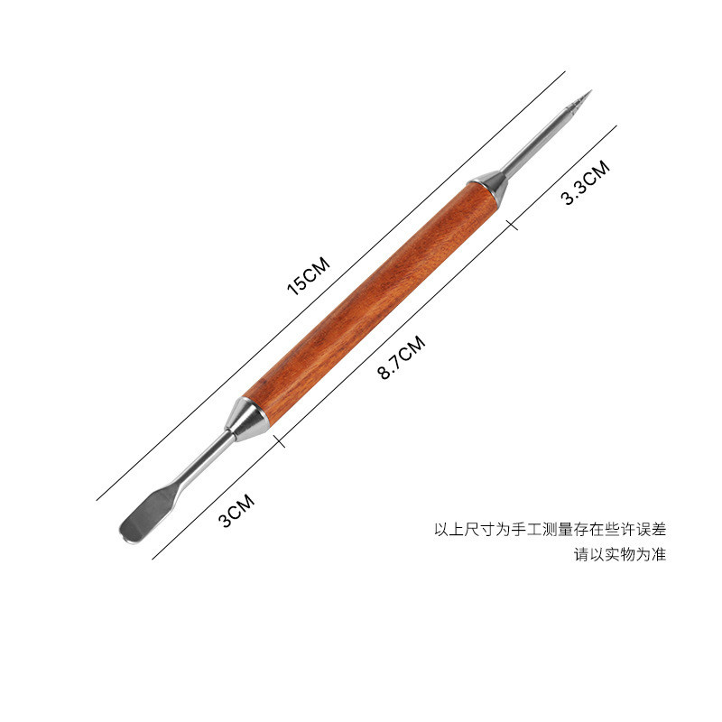 กาแฟลาเต้เข็มสแตนเลสแกะสลักเข็มบาร์ทุ่มเทชิงชันจับโซ่ลิงค์เข็มแฟนซีตกแต่งกาแฟเครื่องใช้ - รูปที่ 4