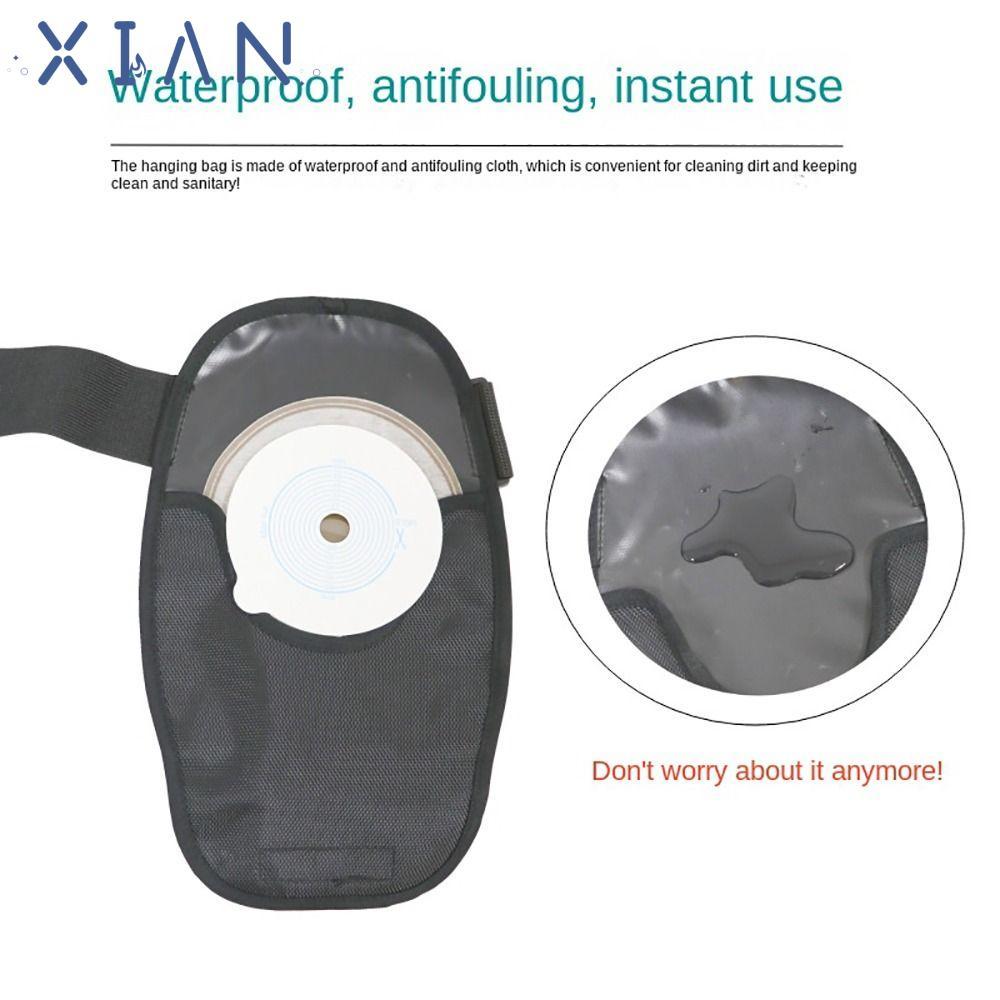 XIANEN Ostomy Bag Covers, Elastic Waterproof Ostomy Support Belt, Supplies ทําความสะอาดง่าย Colostom