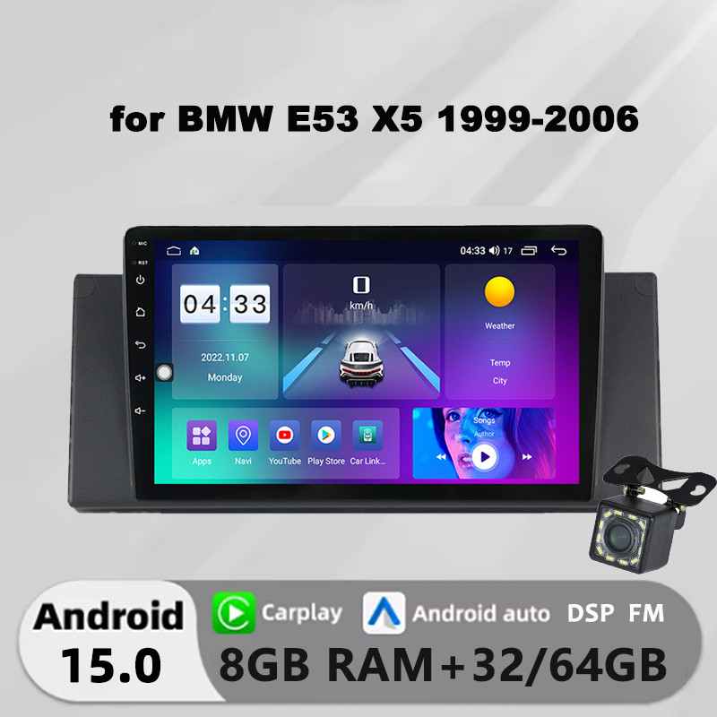 Honxun ESSGOO acodo ASTRAL Kenwood 8GB + 64 android หัวสําหรับ BMW E53 X5 1999-2006 เครื่องเล่น 2din