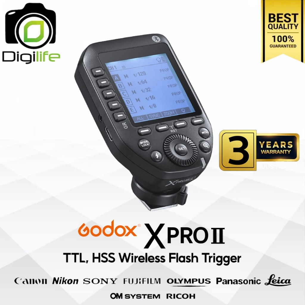 Godox Trigger XProII , TTL Wireless Flash Trigger 2.4GHz - รับประกันศูนย์ Godox Thailand 3ปี / Digil
