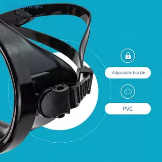 Adhyu Oval Snorkel หน้ากากดําน้ํา Spearfishing Mask Panoramic Wide View Goggles กระจกนิรภัยเลนส์แว่นตาดําน้ําสําหรับผู้ใหญ่ TH