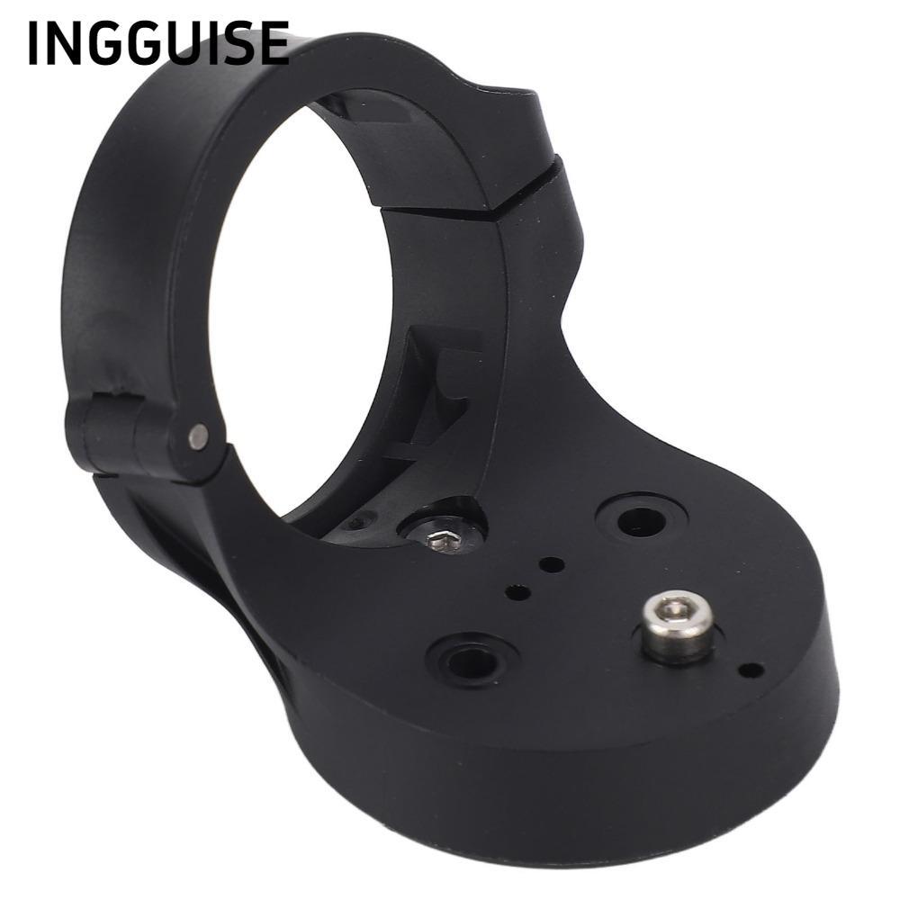 INGGUISE ขายึดไฟท้ายปรับติดตั้งง่ายจักรยานไฟท้ายขายึดคอมพิวเตอร์จักรยานสีดําทนทานสําหรับอุปกรณ์เสริม