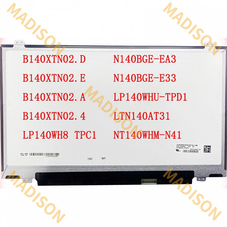 ขา 30 นิ้ว b140xtn02 D b140xtn02. E b140xtn02. N140BGE-EA3 N140BGE-E33 LP140WHU-TPD1 ltn140at68 led 