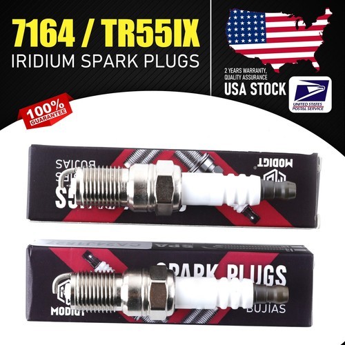OEM Quality 4Pcs Fit NGK 7164 / TR55IX Standard Iridium IX Spark Plugs, US Stock