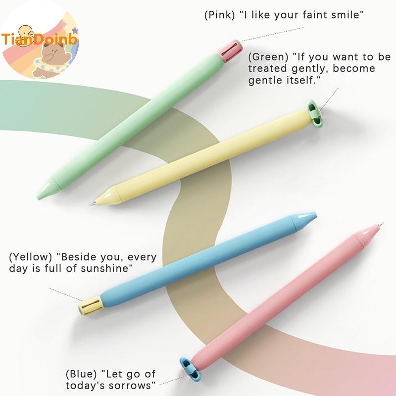 TianYe 1/4 ชิ้นสร้างสรรค์ดอกไม้ขนาดเล็ก Push-Button 0.5 มิลลิเมตร ck Quiz ปากกา/เครื่องเขียน/ปากกาลา
