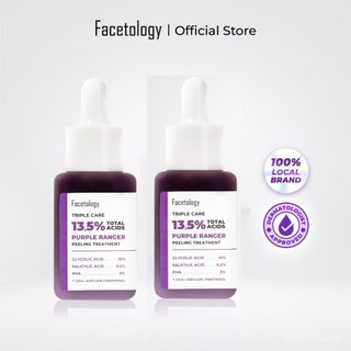 FACETOLOGY Purple Ranger Peeling Serum 13.5% Total Acids dengan Glycolic Acid Eksfoliasi