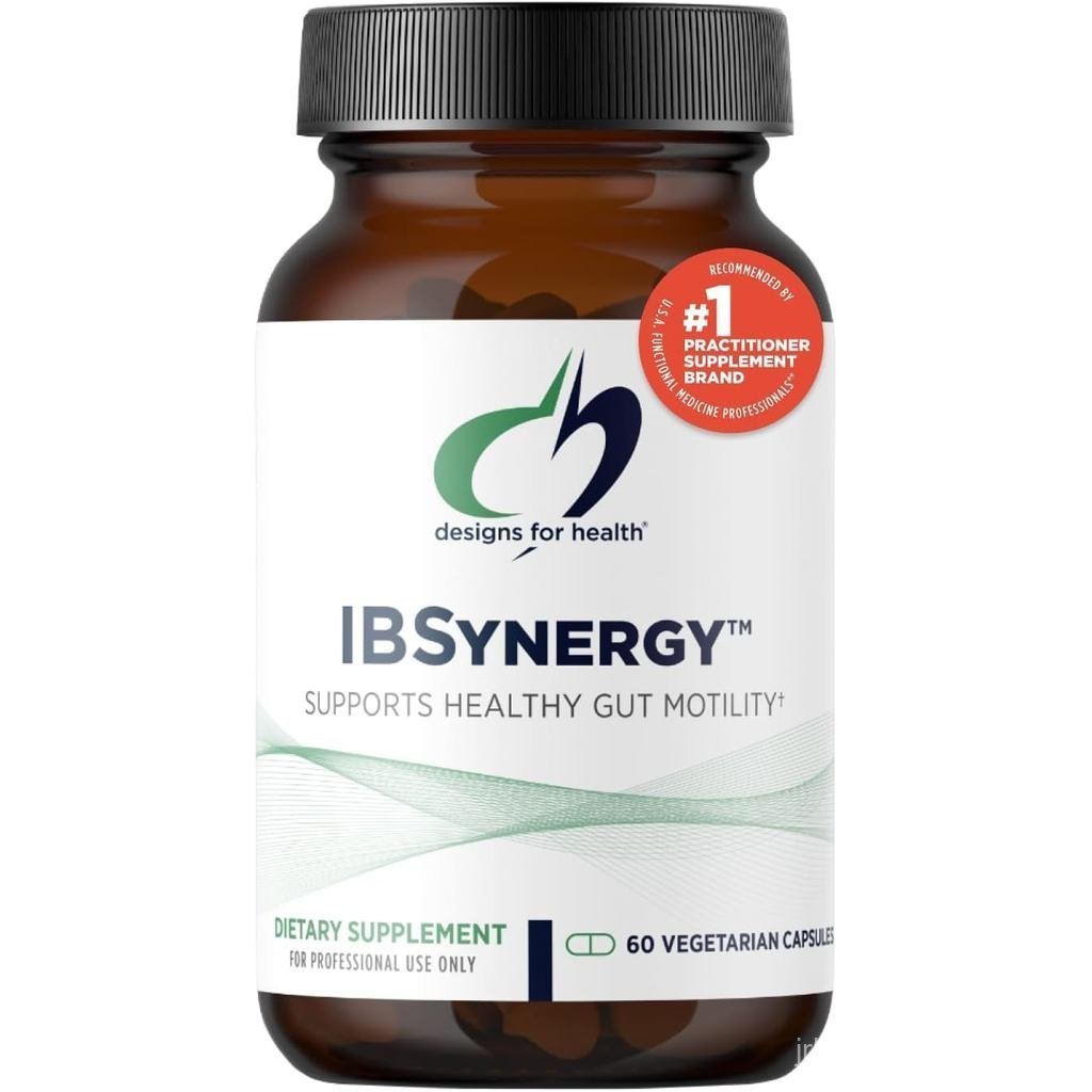 อาหารเสริม IBSynergy เพื่อสุขภาพระบบย่อยและสมอง - มี 5-HTP, L-กลูตามีน และ Saccharomyces (60 แคปซูล)