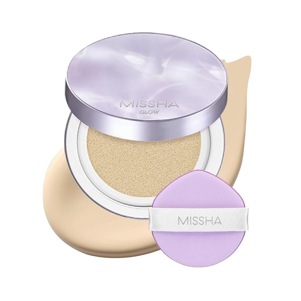 MISSHA Serum Cushion Glow Layering Fit Cushion Foundation No.23 Sand Natural Beige สําหรับ Neutral S