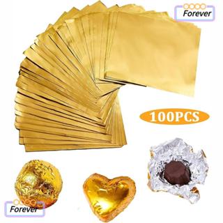 ตลอดไป กระดาษฟอยล์อลูมิเนียม, แผ่นห่อขนมฟอยล์สีทองสี่เหลี่ยม…