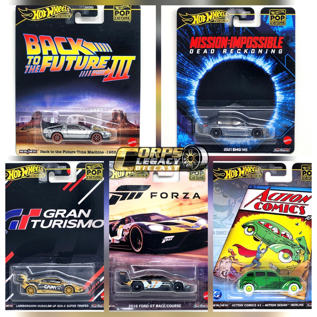 Hot Wheels Premium Pop Culture 2025 L Case - ชุด 5 คัน