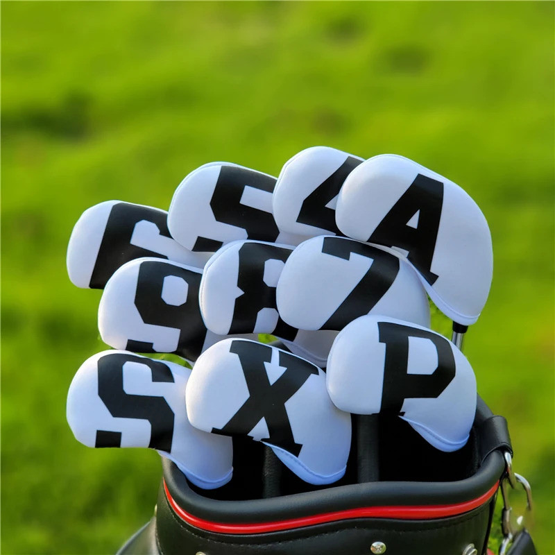 Universal 10Pcs/set Golf Iron Head Covers Iron Golf Club Protective  Golf Club Iron Head Protector G