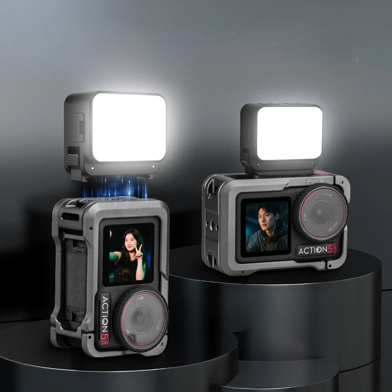 เติมแสง เหมาะสําหรับ DJI Action 5 Pro Magnetic Quick Release เติมแสง DJI OSMO POCKET3 แสง DJI Action 4 อุปกรณ์เสริม